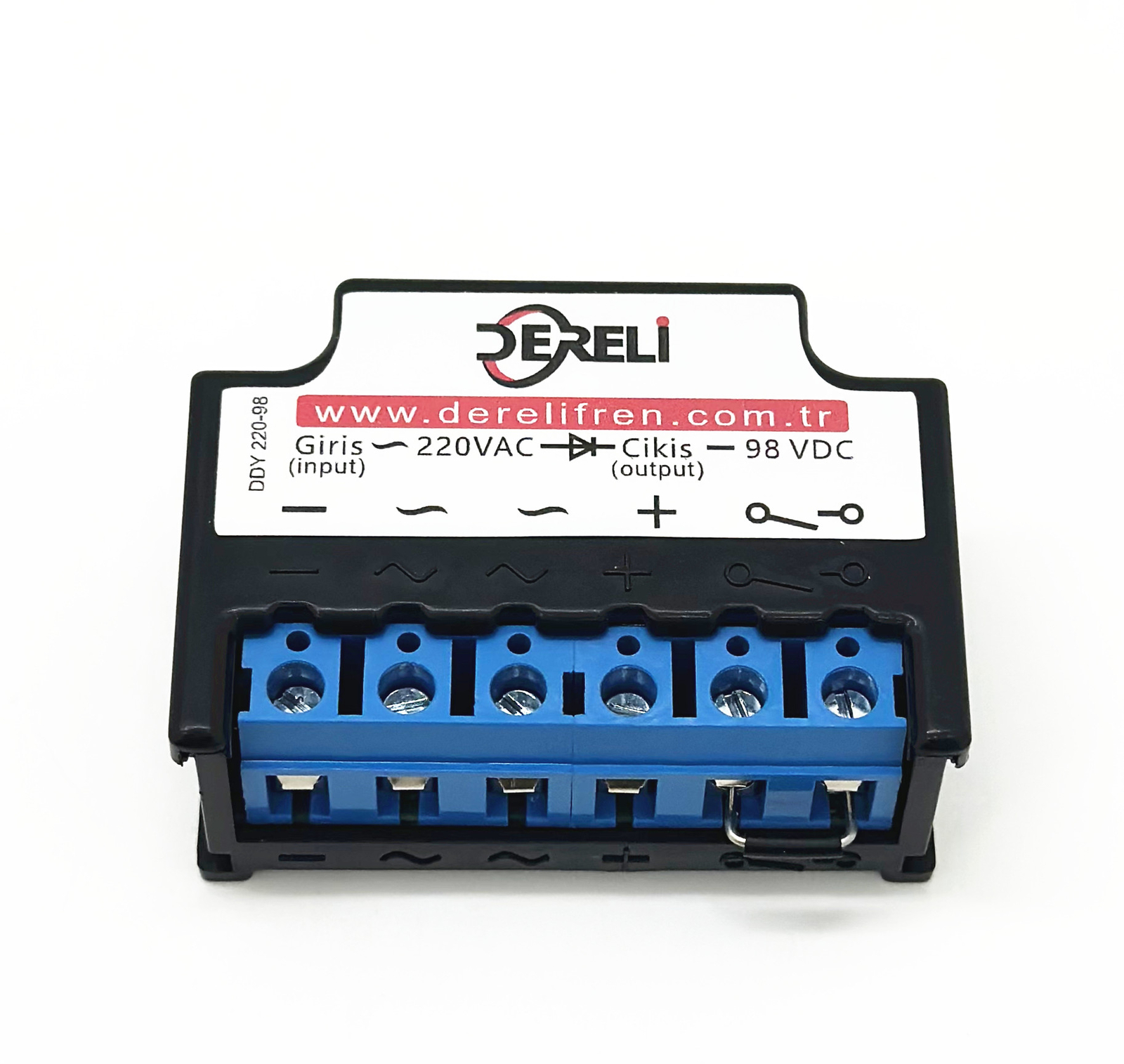 DERELI DDY 220-98 input 220VAC output 98VDC Half Wave Brake Rectifier