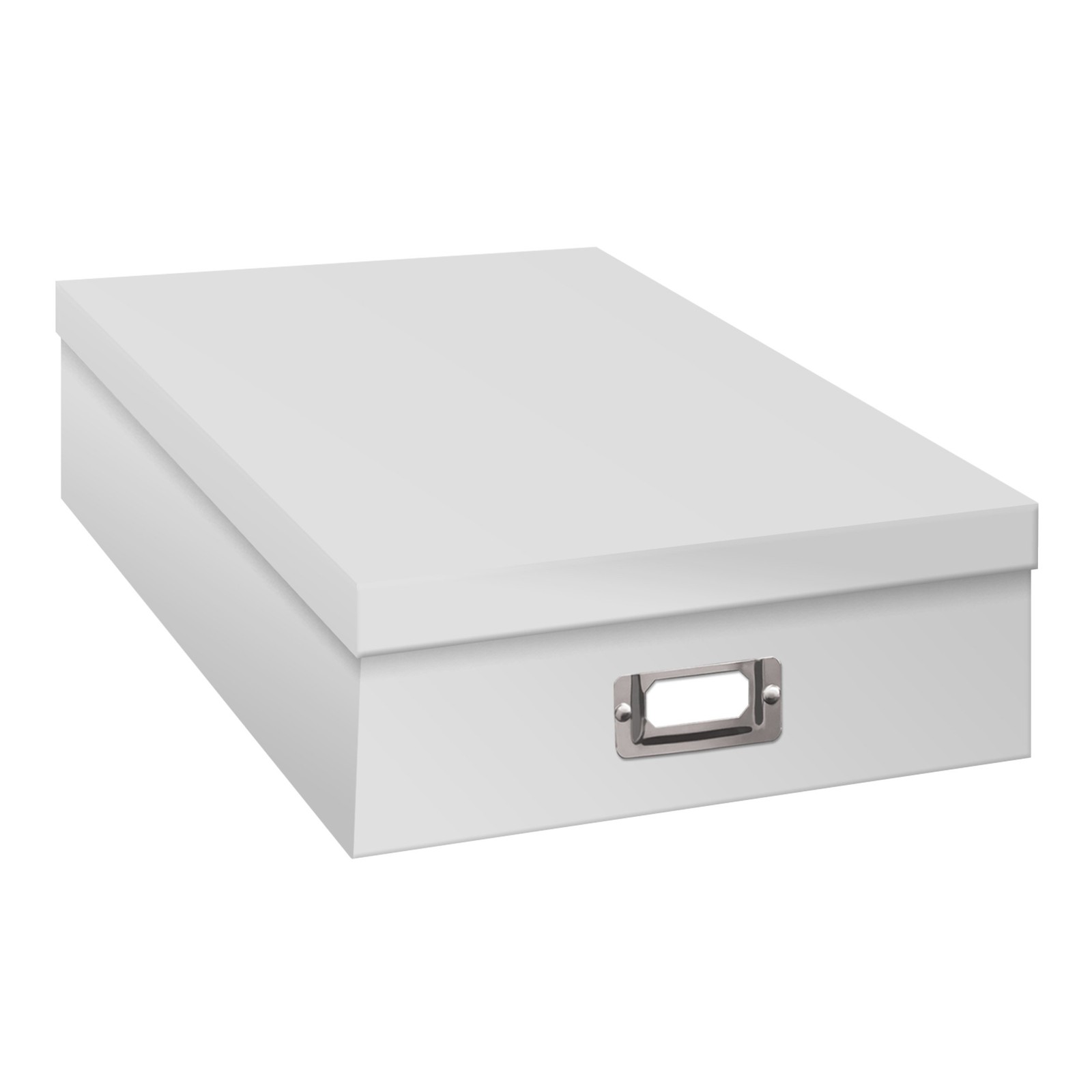 Pioneer Jumbo Scrapbook Storage Box White 14 3/4x13x3 3/4 Inch Organizer