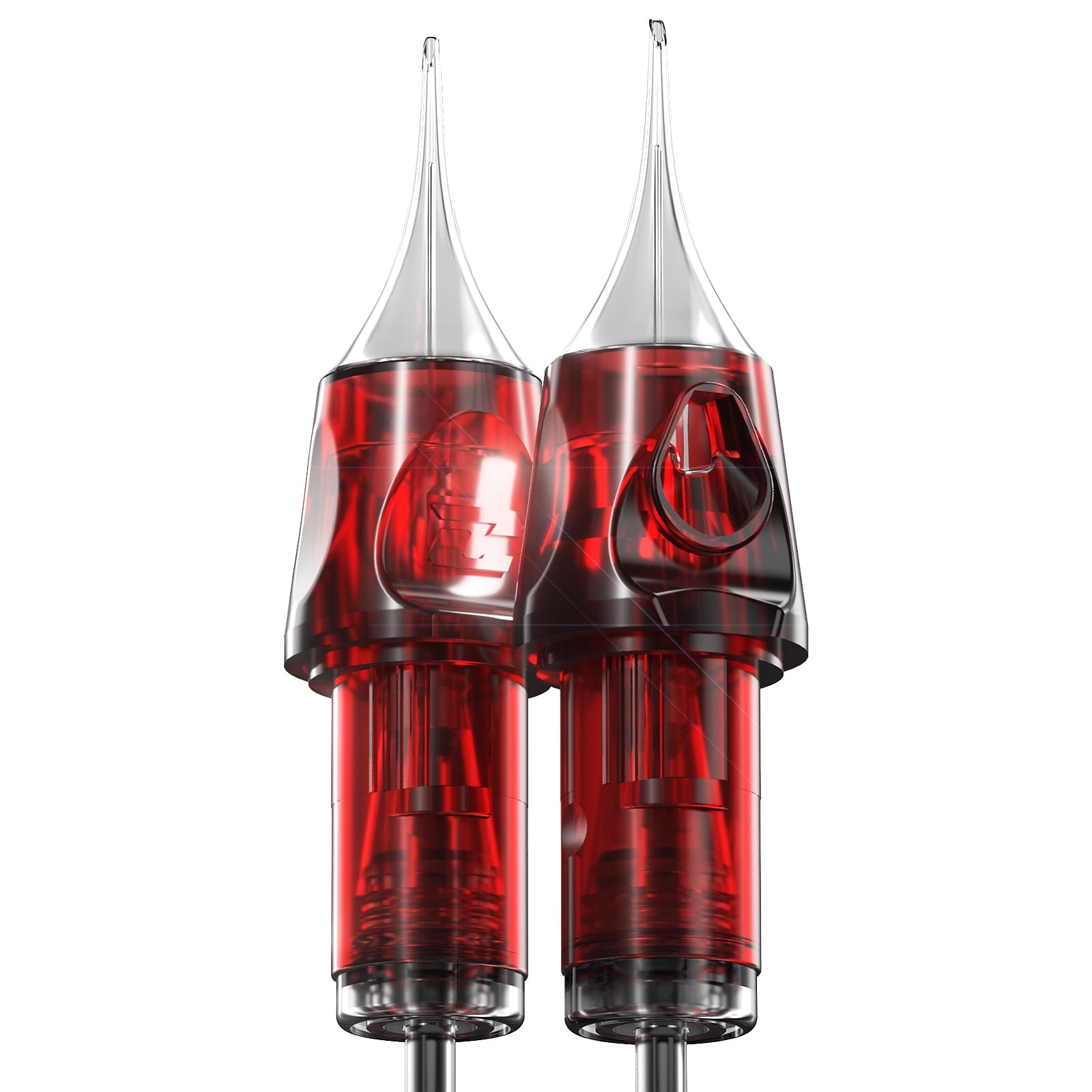 Tattoo Cartridges Needles 20pcs Round Shader Assorted EN04-20KIT-G, red