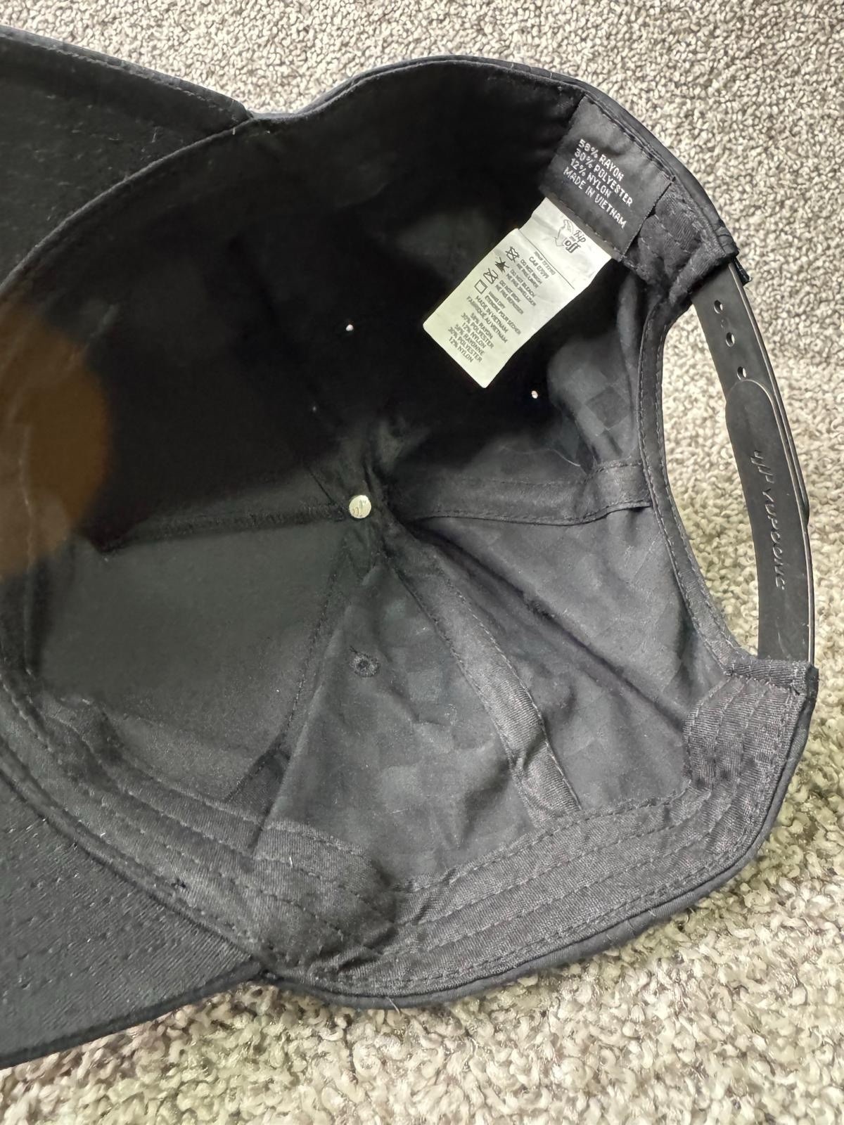 Travis Matthew Hat Cap Snapback One Size Black Checkered Adjustable Golf Cart