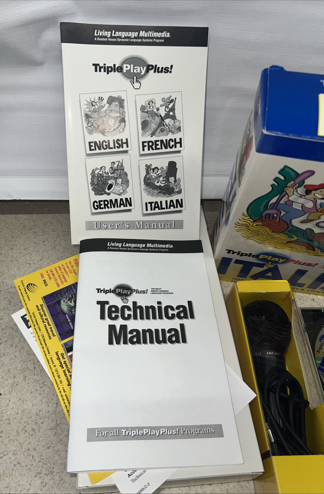Triple Play Plus Italian Multimedia Games & Conversations Language Program VTG