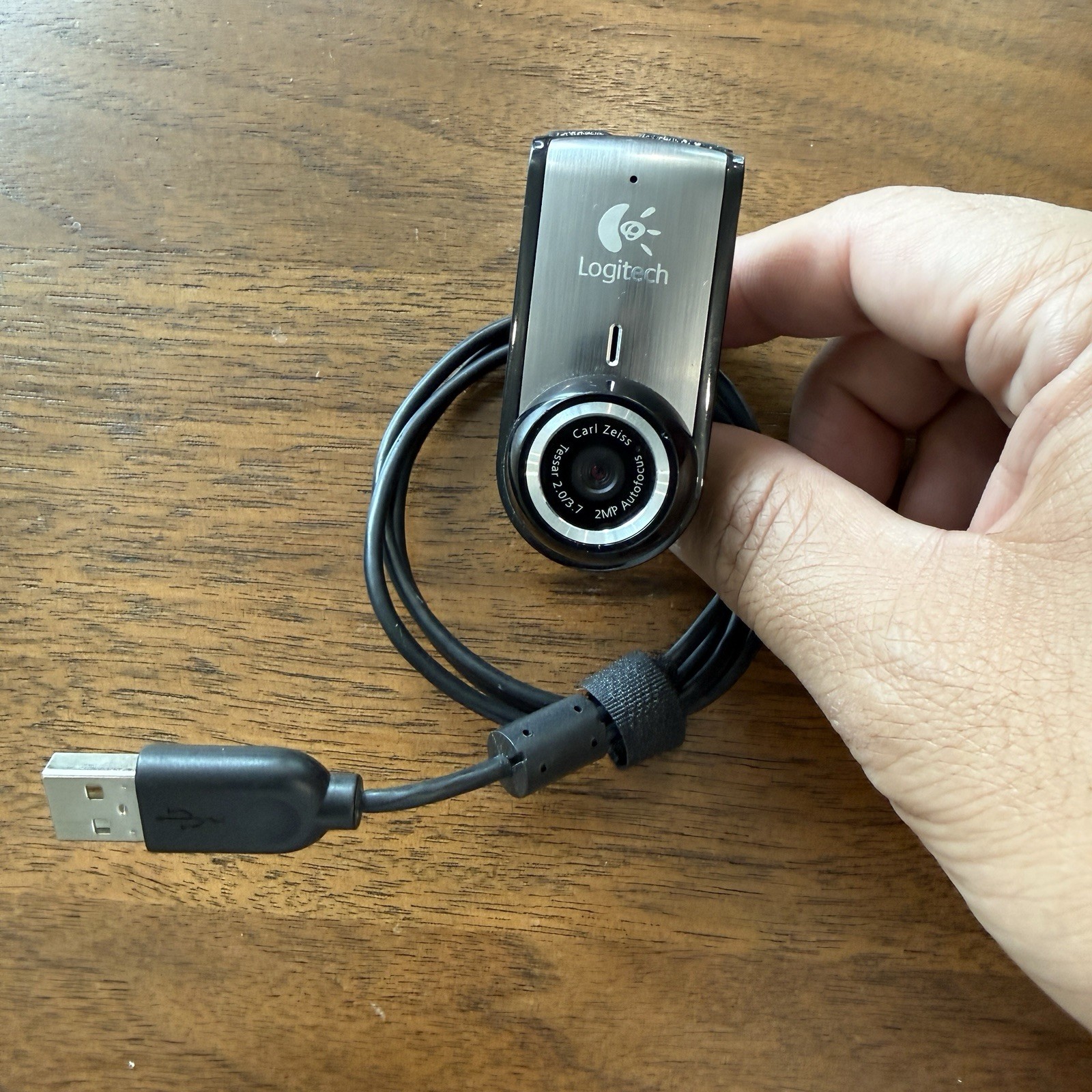 Logitech Carl Zeiss Tessar 2.0/3.7 2MP Autofocus Webcam Tested/Working