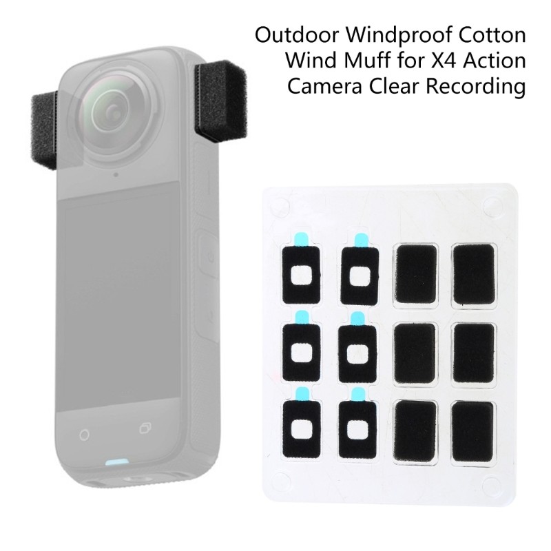 For X4 Camera Wind Muff Windproof Cotton Removable For Action Camera