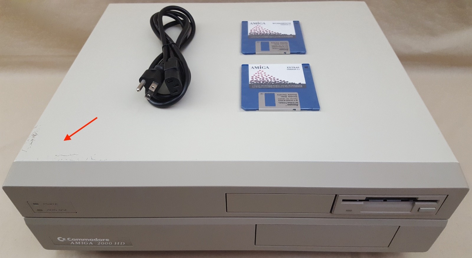 Commodore Amiga 2000 A2000 Desktop Computer rev6.3 1MB 8373 Denise - CA1064106