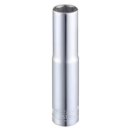 Westward 53Yr35 Westward 1/4 In Drive, 7Mm Hex Metric, Socket, 6 Points,