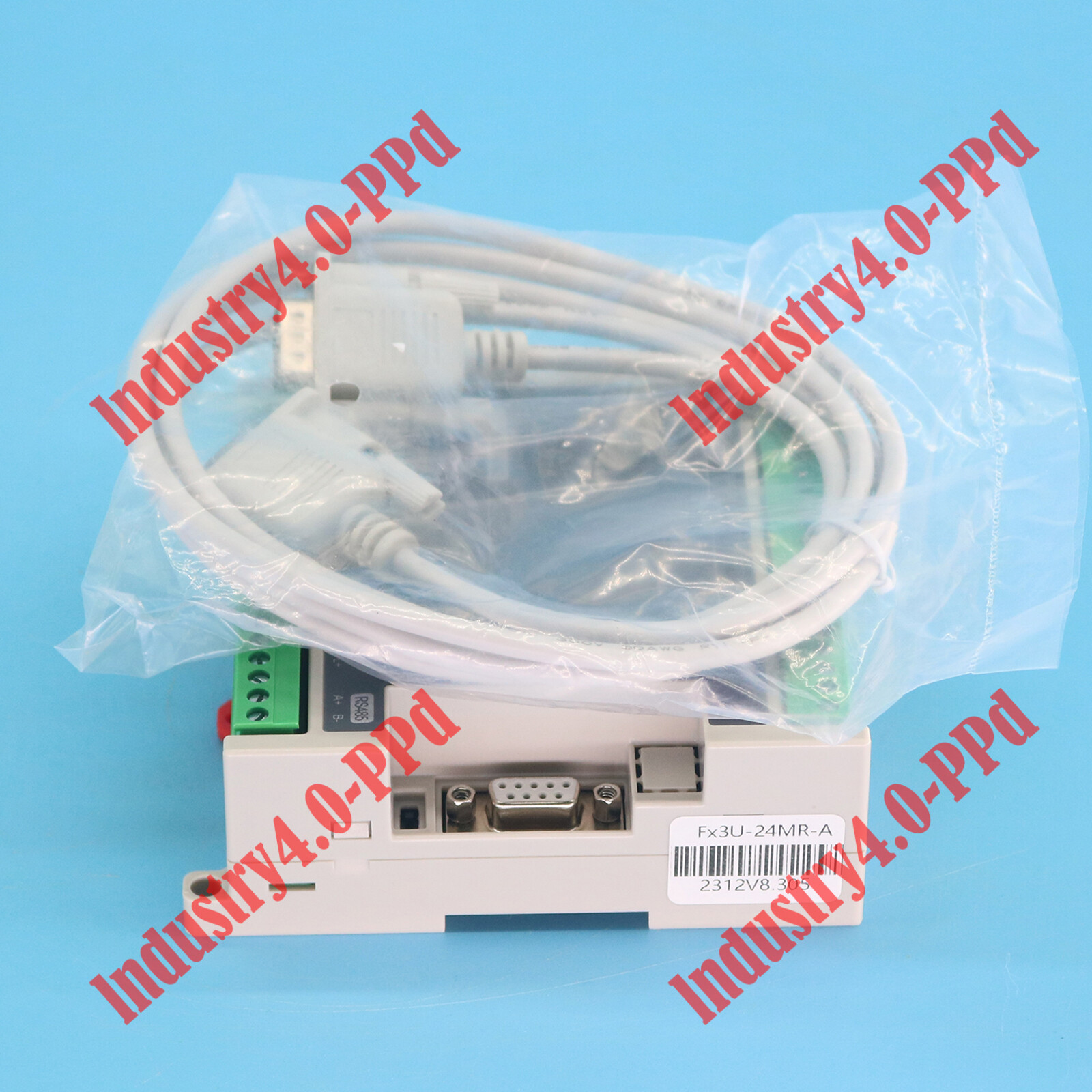 FX3U-24MR NEW High-speed Programmable Control Board + Cable For MITSUBISHI PLC