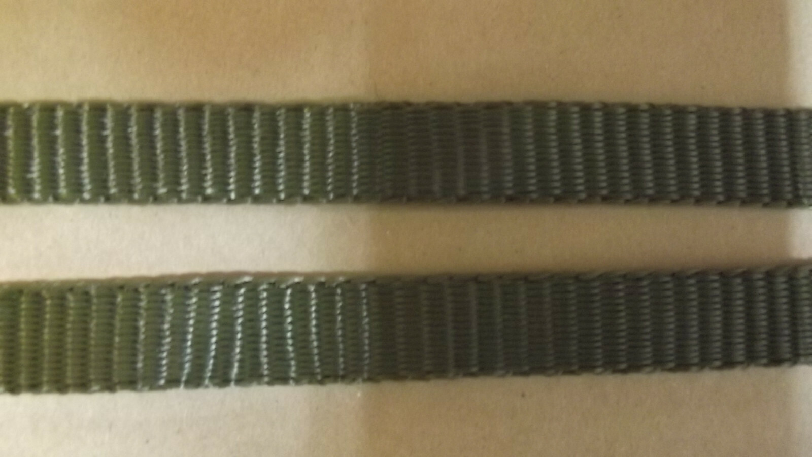 5/8" x 100' 1800# tensile polyester pull tape, mule tape, webbing, Green, USA