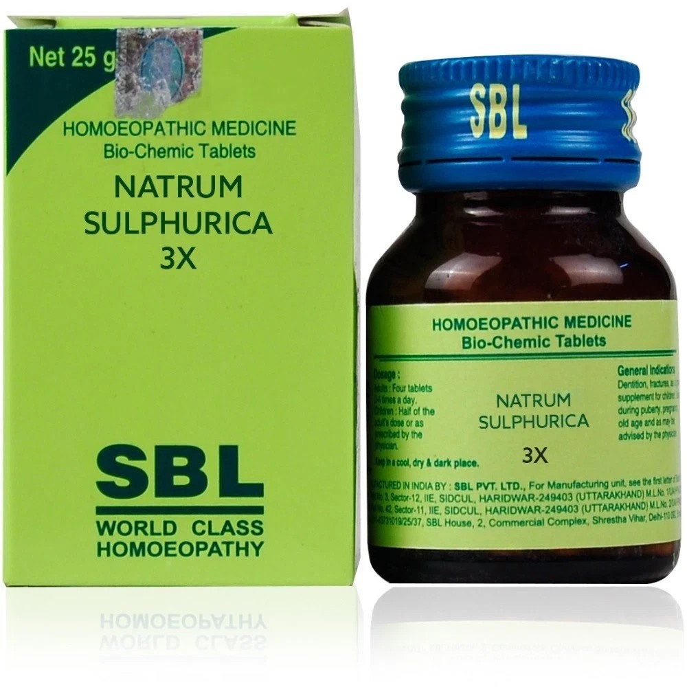 SBL Natrum Sulphurica Biochemic Tablet 3X