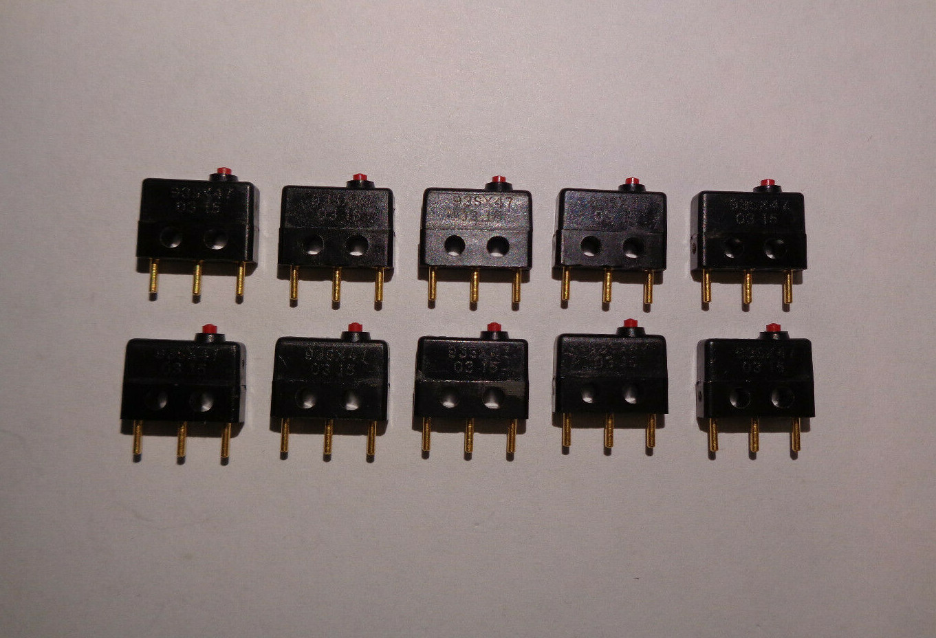 AIRCRAFT ELECTRICAL MICRO SWITCH 939X47-02-33 SET OF 10 EACH NEW