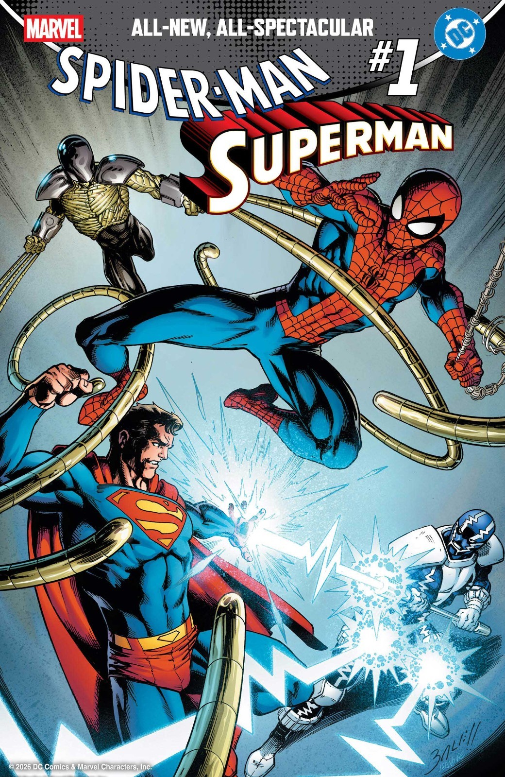MARVEL/DC: SPIDER-MAN/SUPERMAN #1 MARK BAGLEY FOIL VARIANT (MARVEL 2026)