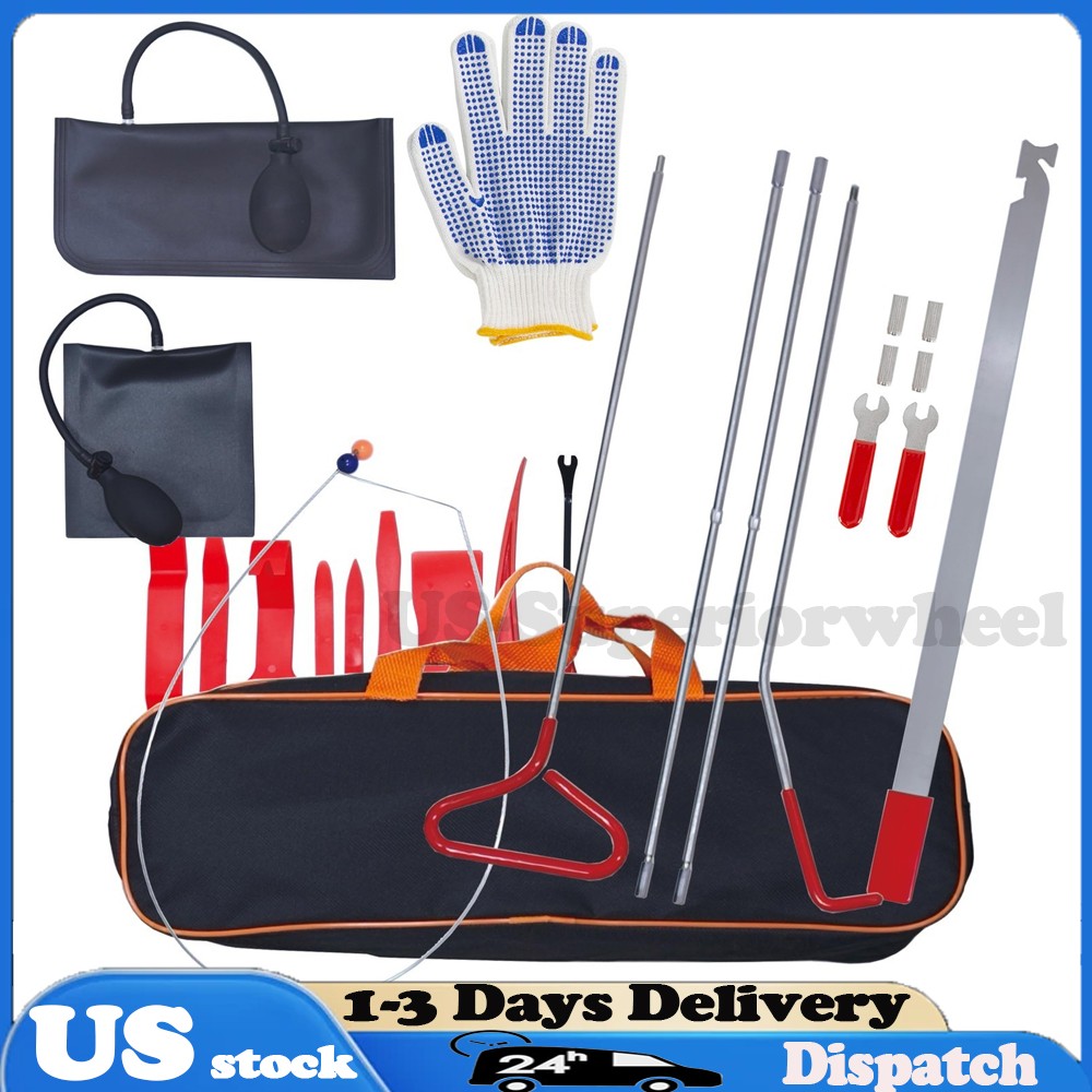 18Pcs Emergency Auto Tool Window-Car Door Release Secure Tool Kits Car Supplies