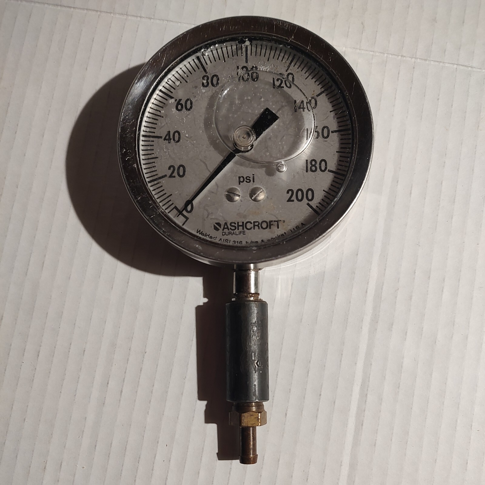 Ashcroft G250-2456-B Duralife Gauge 200 PSI Gauge
