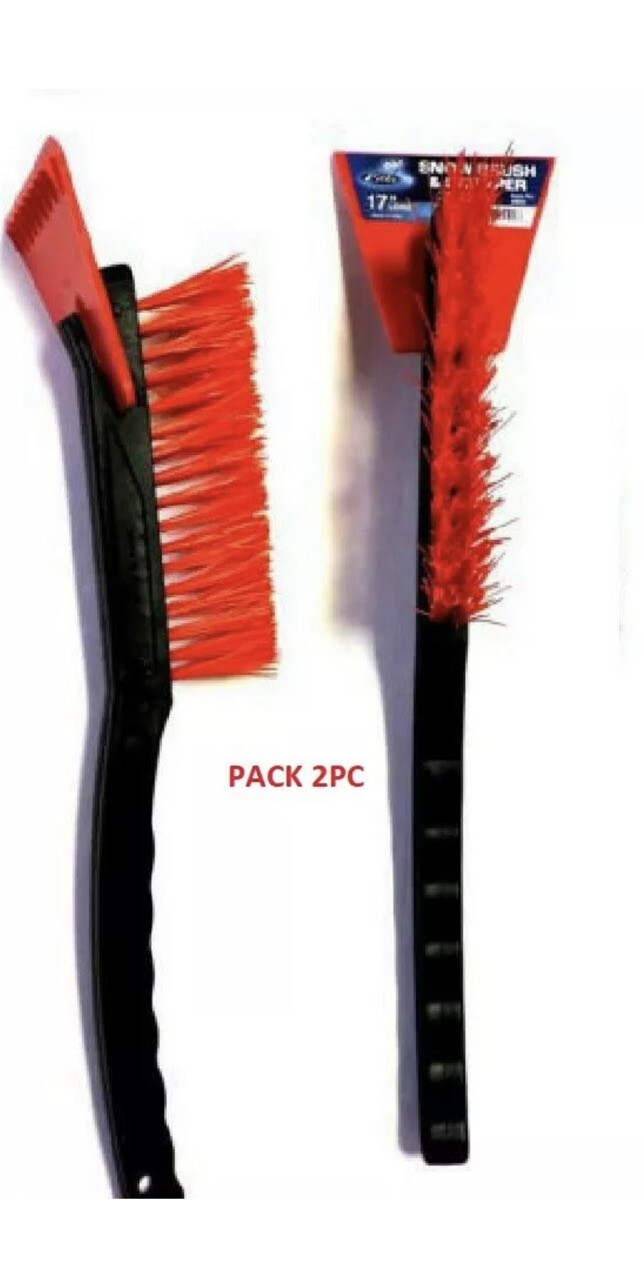 2 Pack Snow Brush & Ice Scraper 17" Long Snow Cleaner Auto Car Value