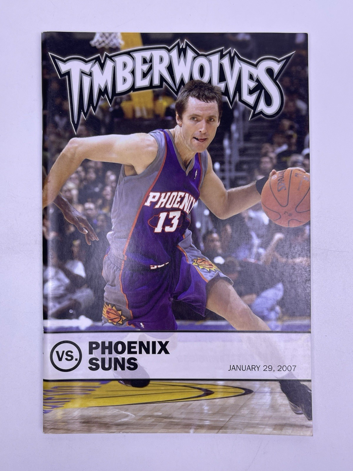 Minnesota Timberwolves Vs Phoenix Suns January 29 2007 Program Steve Nash