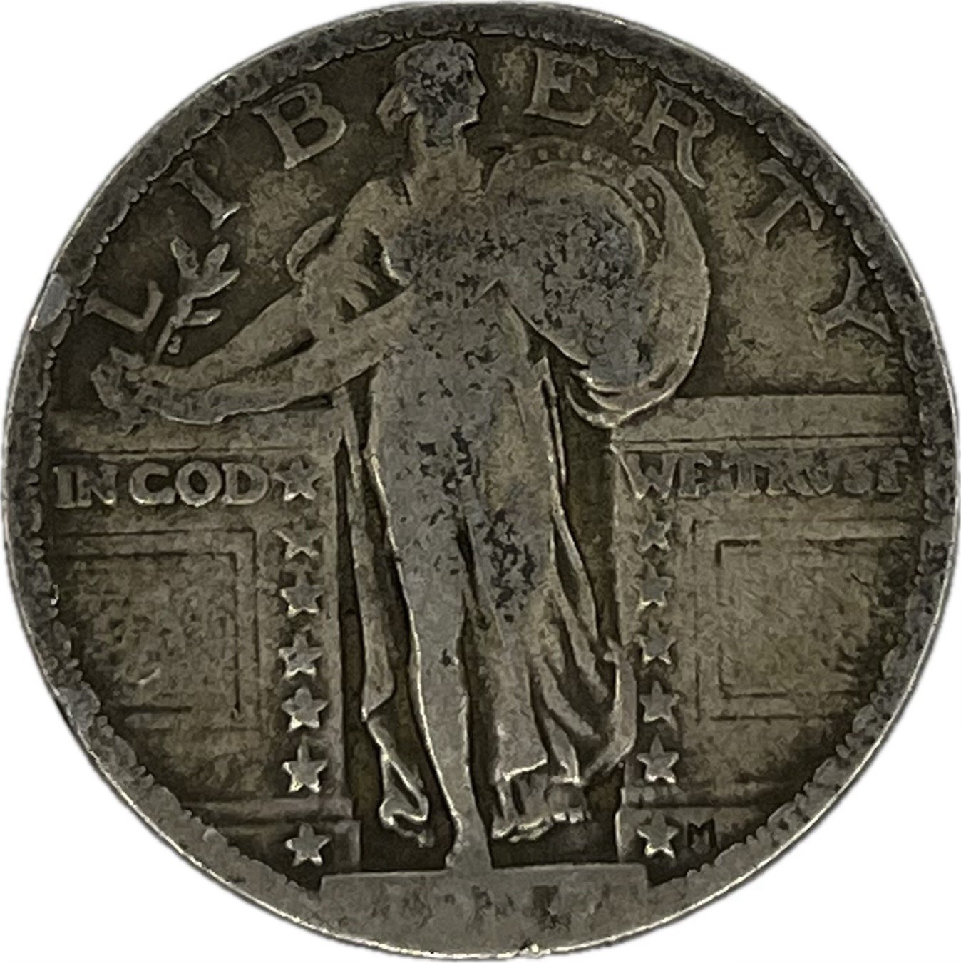 1924 Standing Liberty Quarter in a SAFLIP® - VF- (Fine+)
