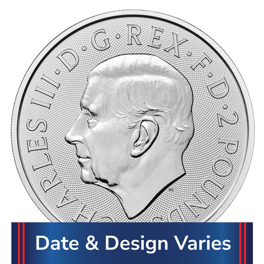 Random Date U.K. 2 Pound 1-oz Silver Britannia .999