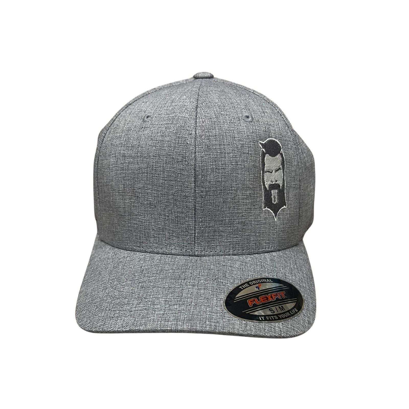 THIGHBRUSH® - FlexFit Hat - Heather Grey and White