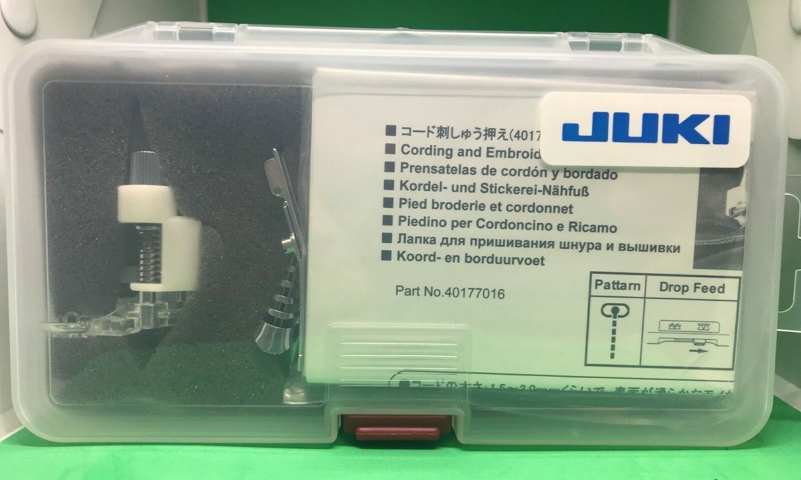 Juki Cording And Embroidery Presser Foot #40177016