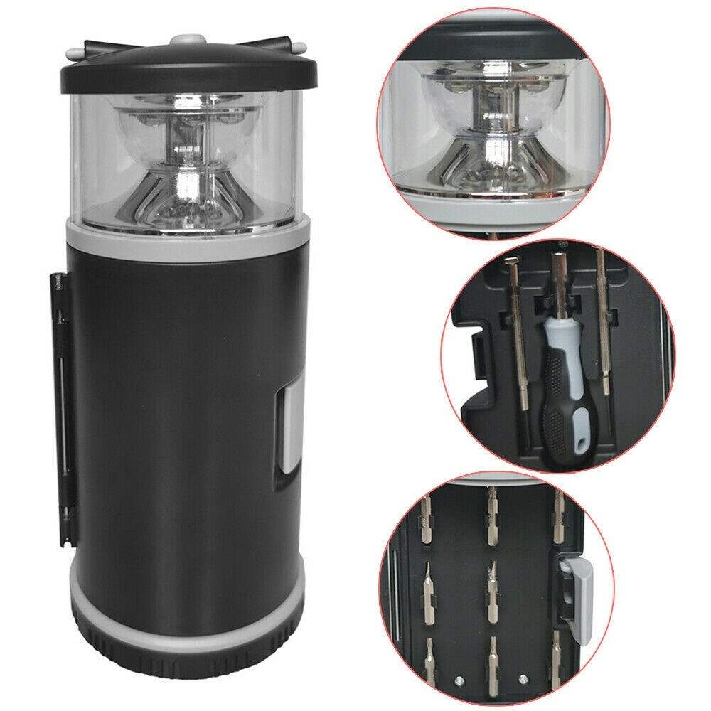 Lantern Portable LED Emergency Battery Operated Camping Light 11 piece Tool Kit