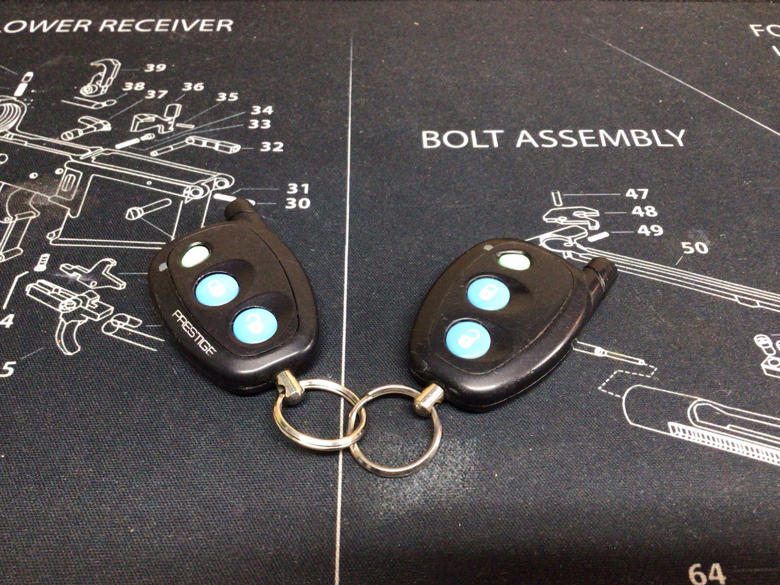 Prestige Audiovox 3BP Used Remote Start Keyless Entry Remotes