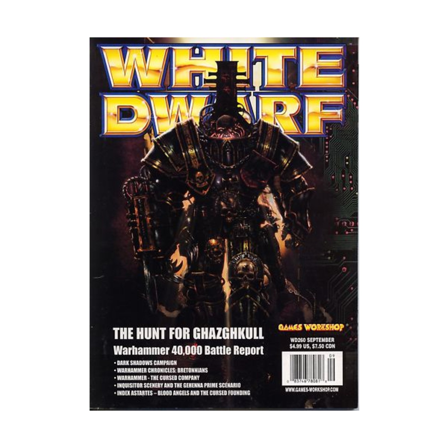 GW White Dwarf  #260 "The Cursed Company, Duel of the Guardians Hunt fo Mag VG+