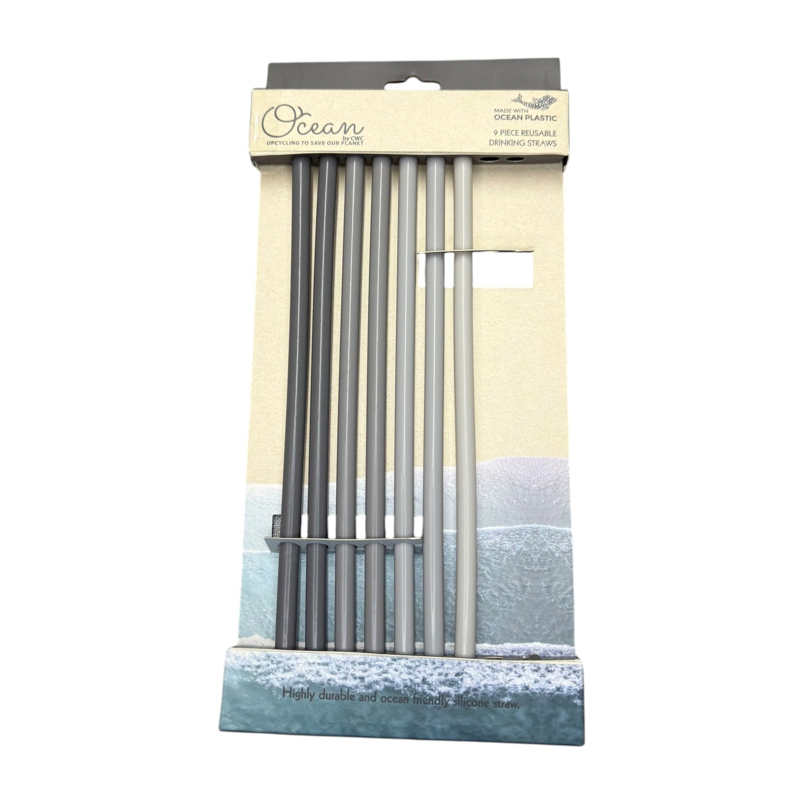 Ocean Reusable Straws Set Made With Recycled Ocean Plastic 7 Pack