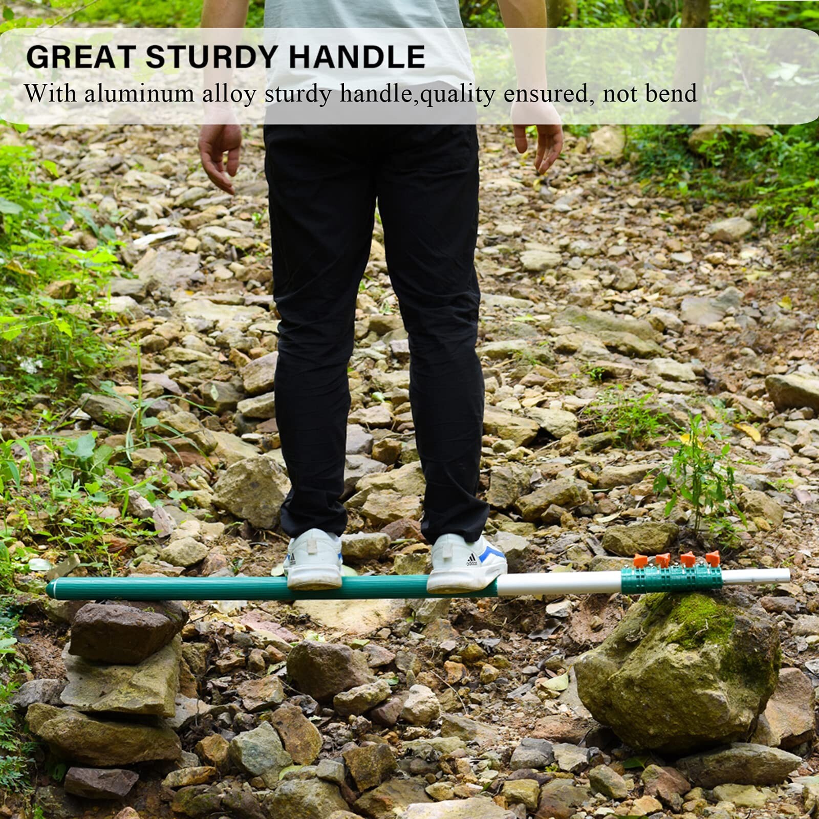 Tree Pruner Pole Saw Manual Extendable Long Tree Pruner Extendable，Pole Pruni...
