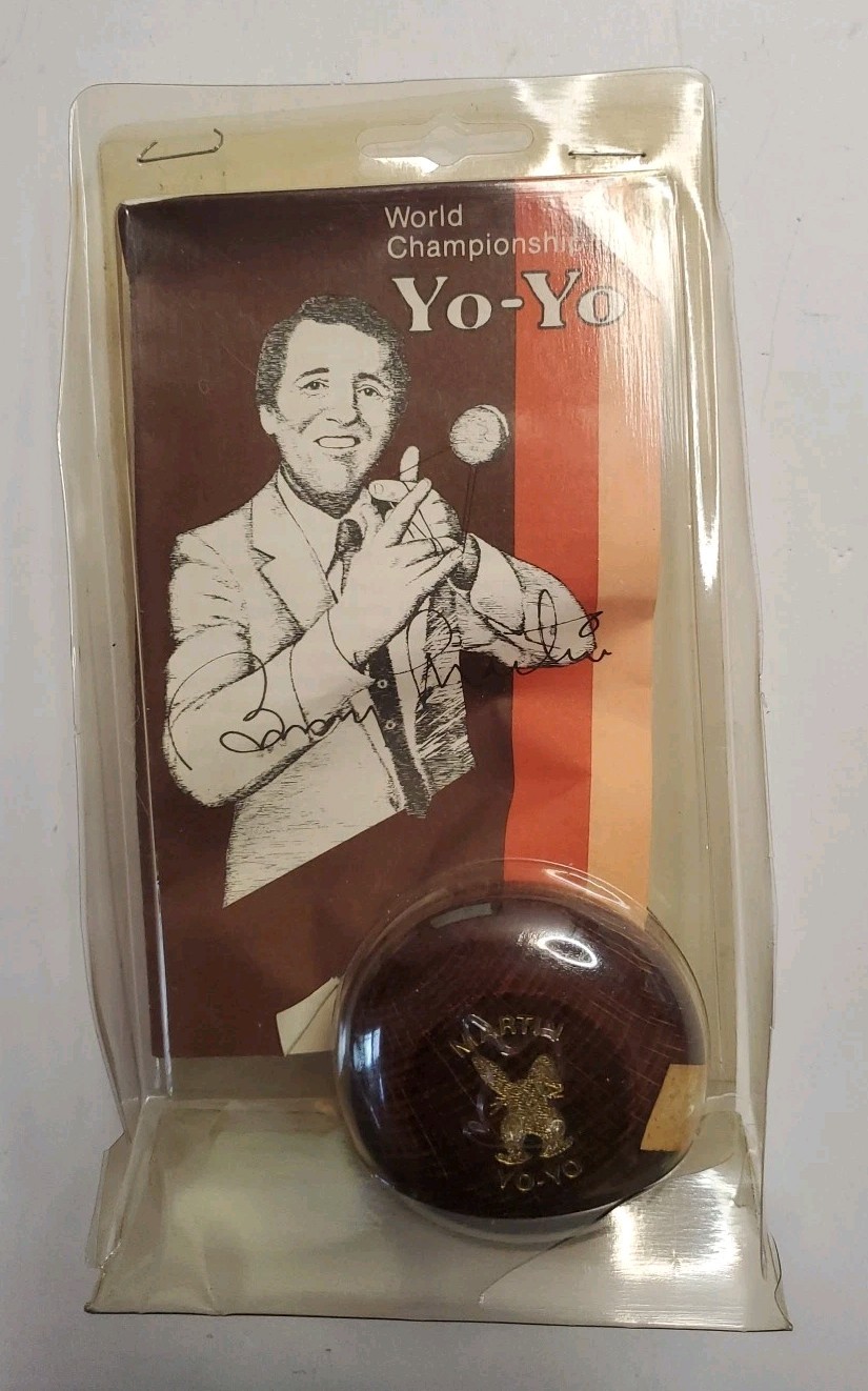 VTG NOS 1983 RARE WOOD YOYO World Championship Bunny Martin Yo-Yo w/ Instruction