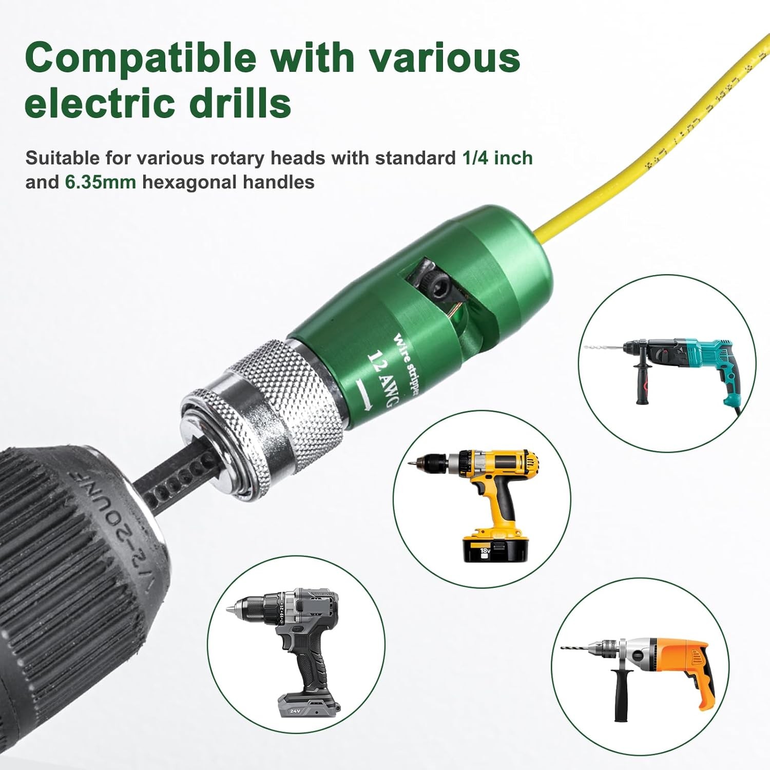 Universal Electric Drill Wire Stripping Toolwire Stripping and Twisting Tool