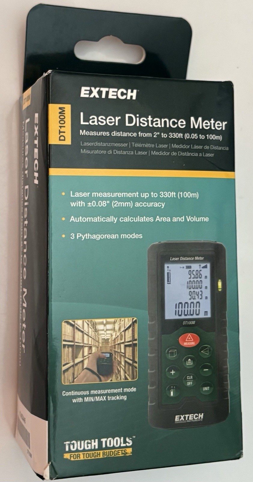 Laser Distance Meter Extech DT100M -New In Box
