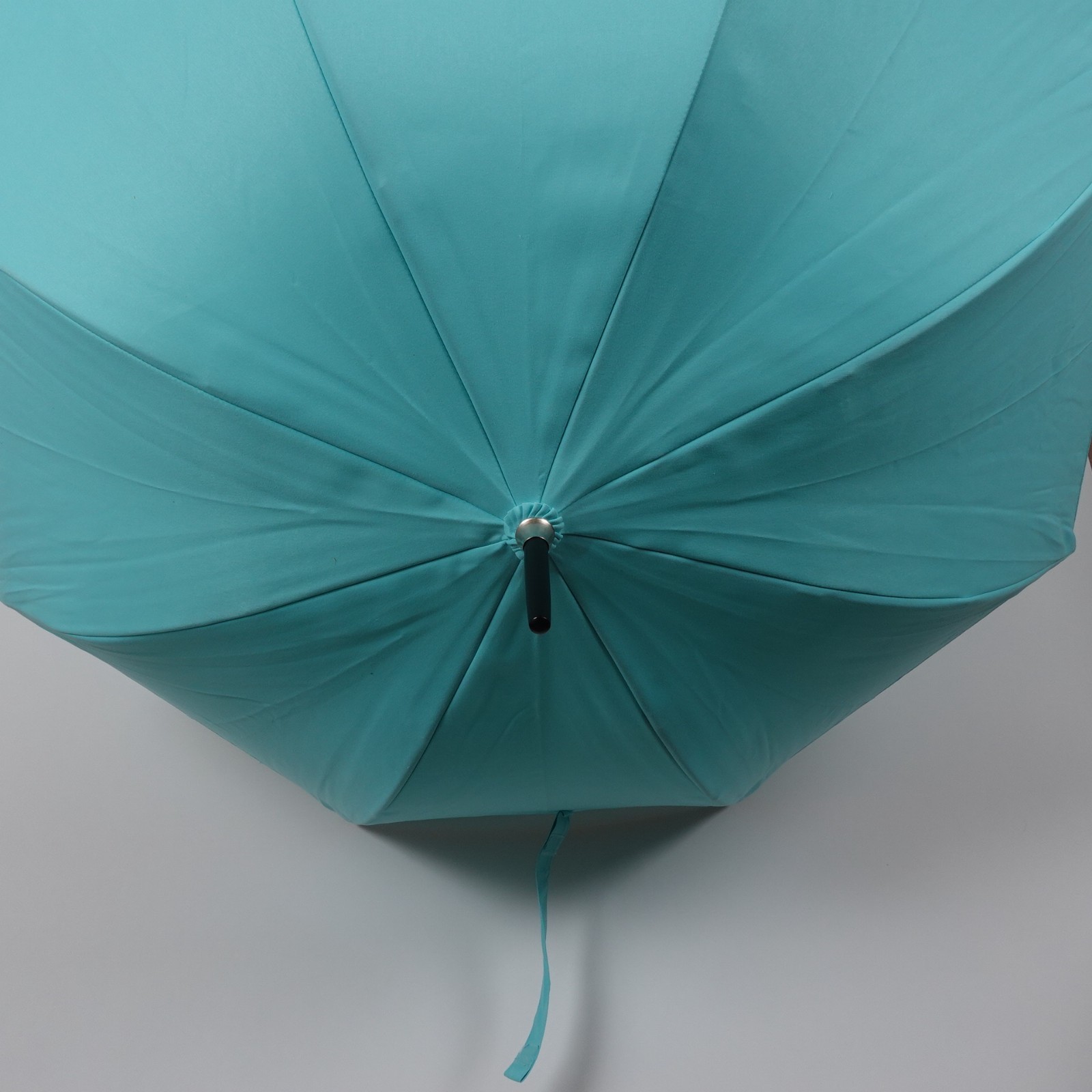Rare Tiffany & Co 40” Umbrella Long Black Plastic Handle Fully Automatic Staff