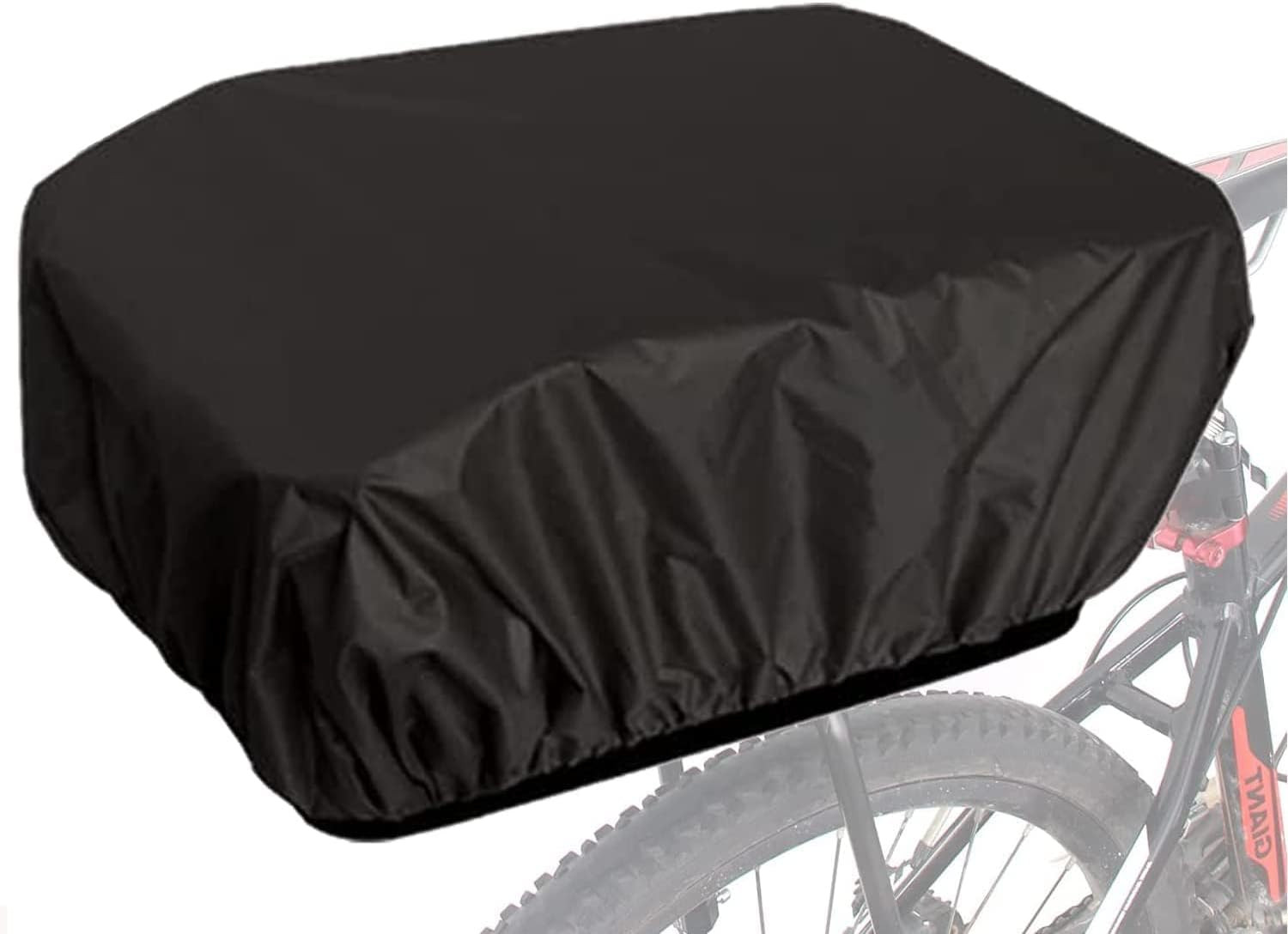 Bicycle Rear Rack Rain Cover Bike Trunk Rain Cover Black (35L Black, 35L)