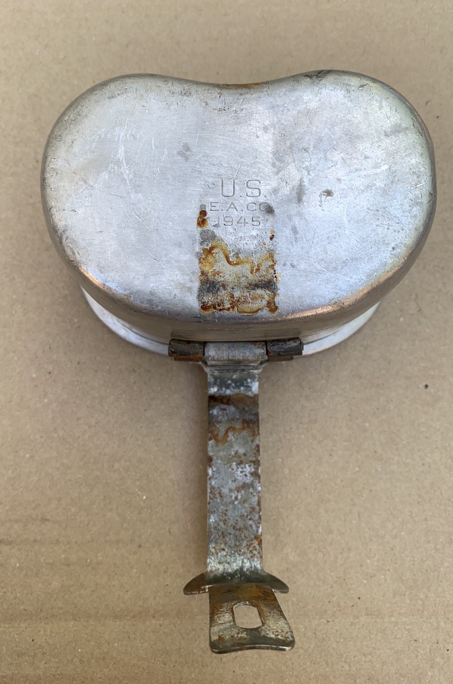 Original WWII US Military Canteen Cup 1945 Dated
