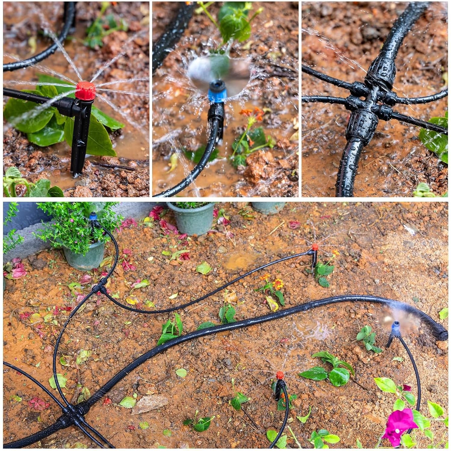 177FT Drip Irrigation Kit – 2026 New Quick-Connect Micro Irrigation System with