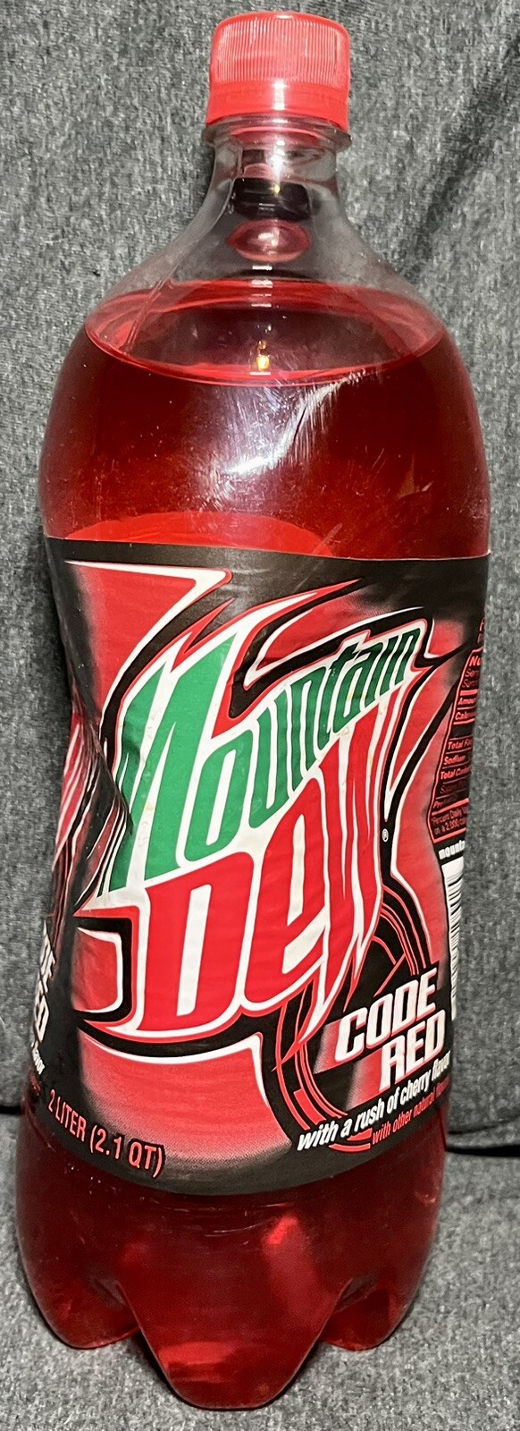 Mountain Dew Code Red 2 liter 2008