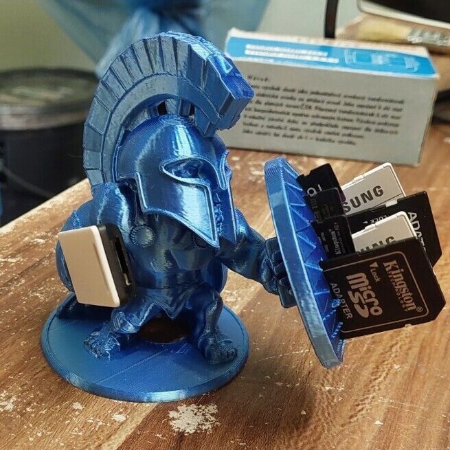 Spartan USB & SD Card Holder Flash Drive Holder