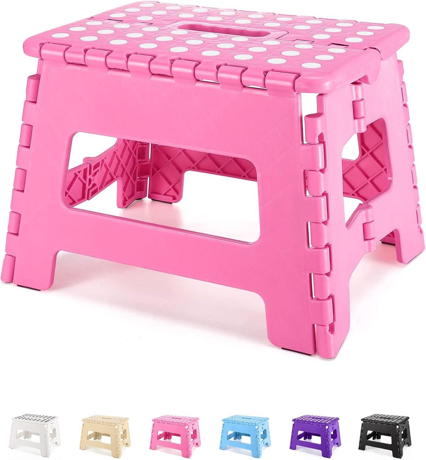 Folding Step Stool 9 Inch Kids Step Stool Heavy Duty Step Stools Adults Compact