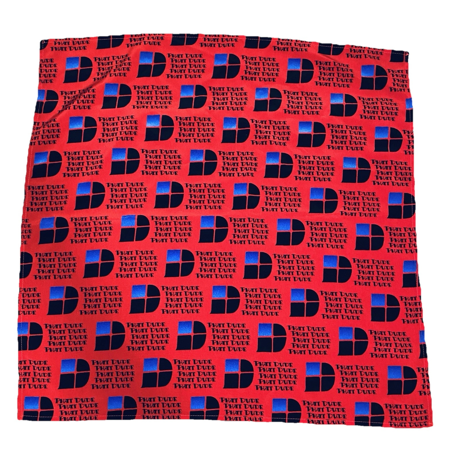 Men’s Vtg Scarf Pocket Kerchief Phat  Dude 90’s Neck Accessories Red Suit Dressy