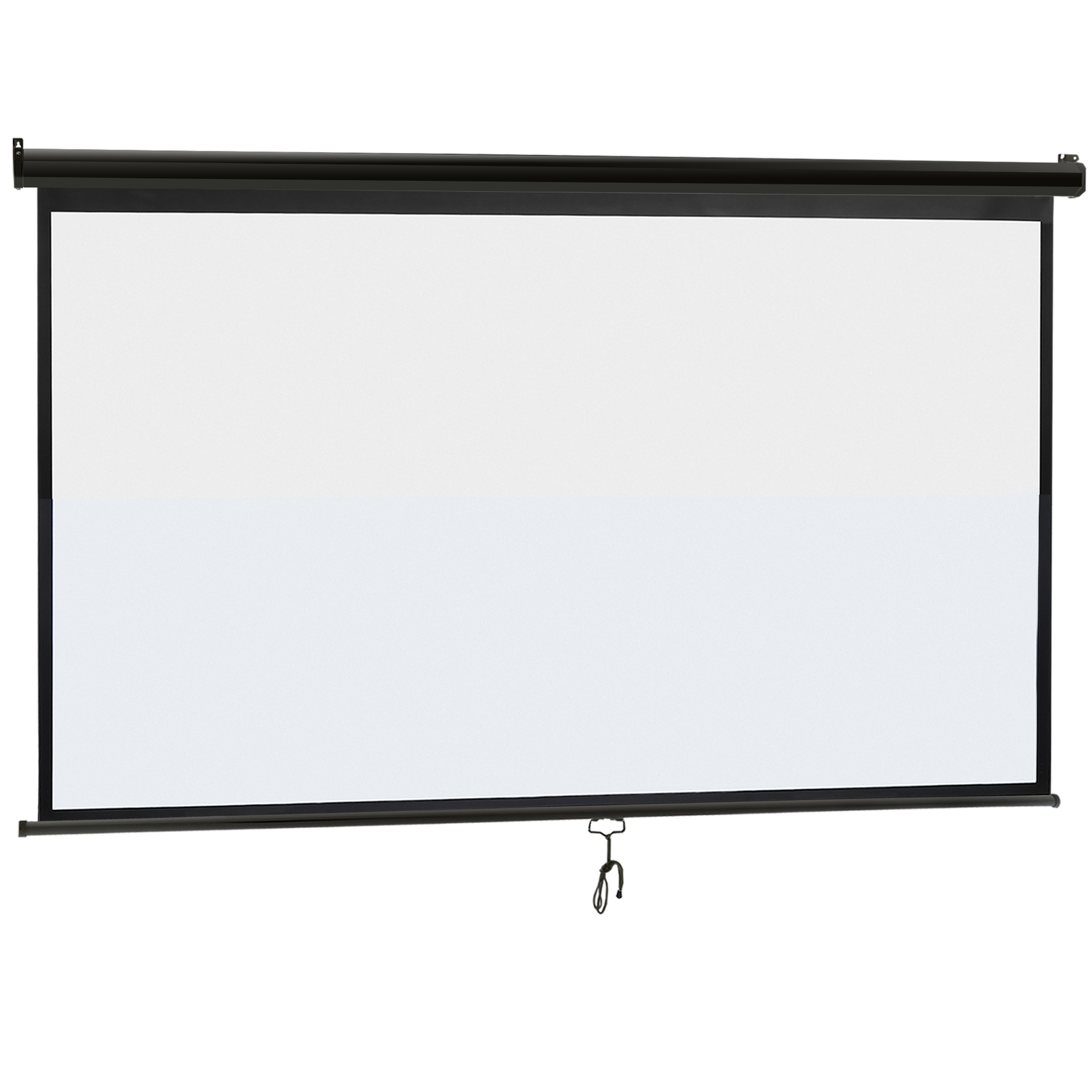 Portable Pull Down 100" 16:9 Hd Projection Screen Home Office Indoor Outdoor Use