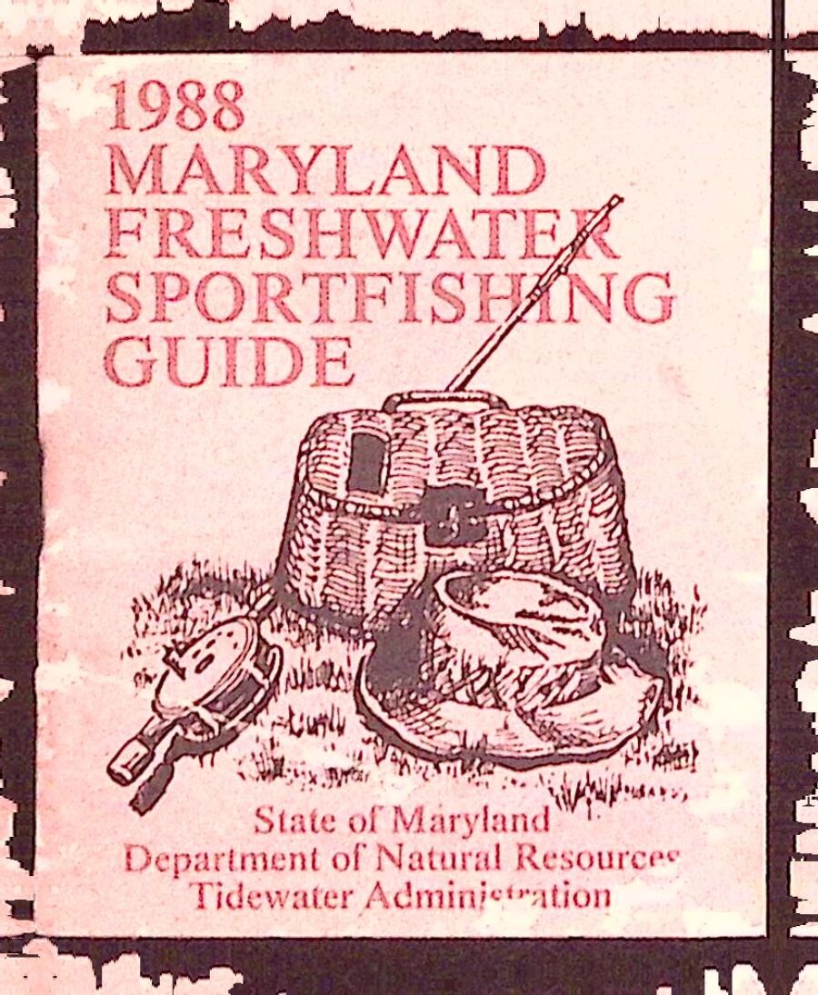 VINTAGE 1988 MARYLAND SPORTFISHING GUIDE DEPT OF NATURAL RESOURSES BOOKLET Z7536