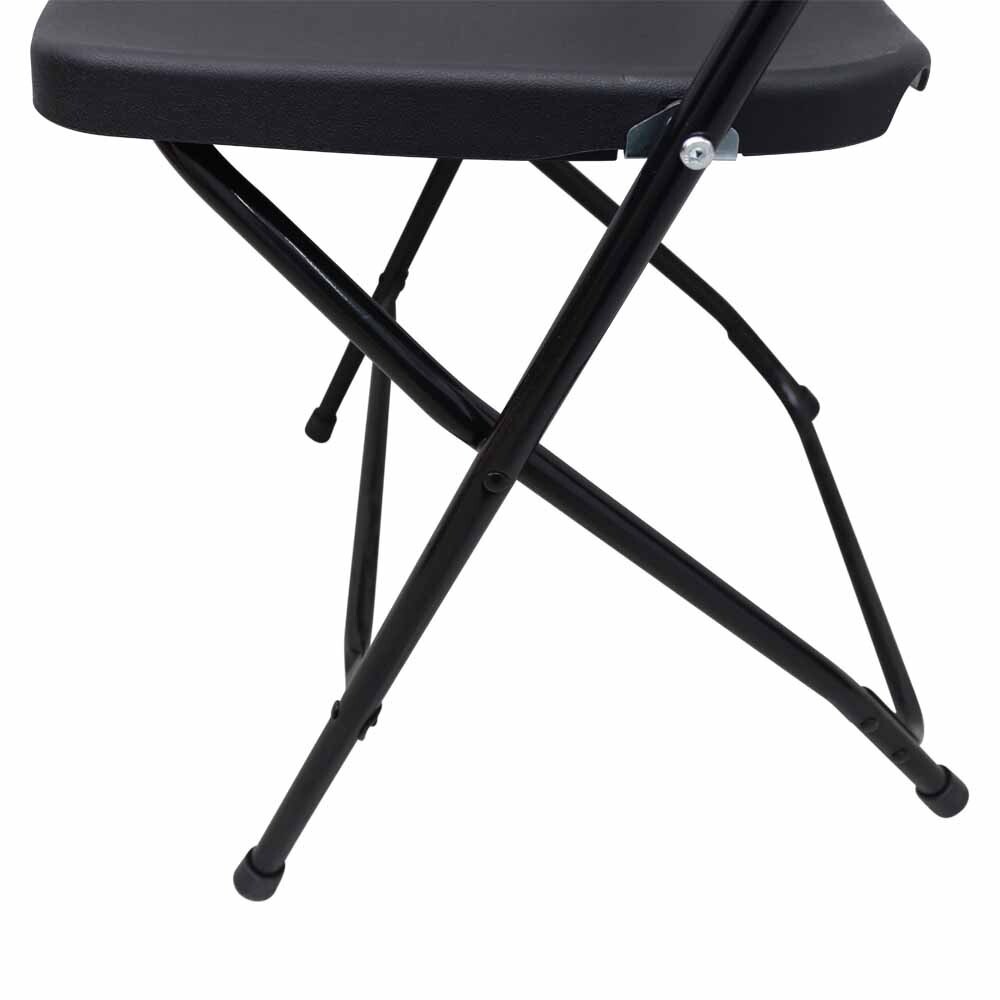 Folding Chairs (10 Pack) 264Lbs Loading Durable Black Chairs for Indoor&Outdoor