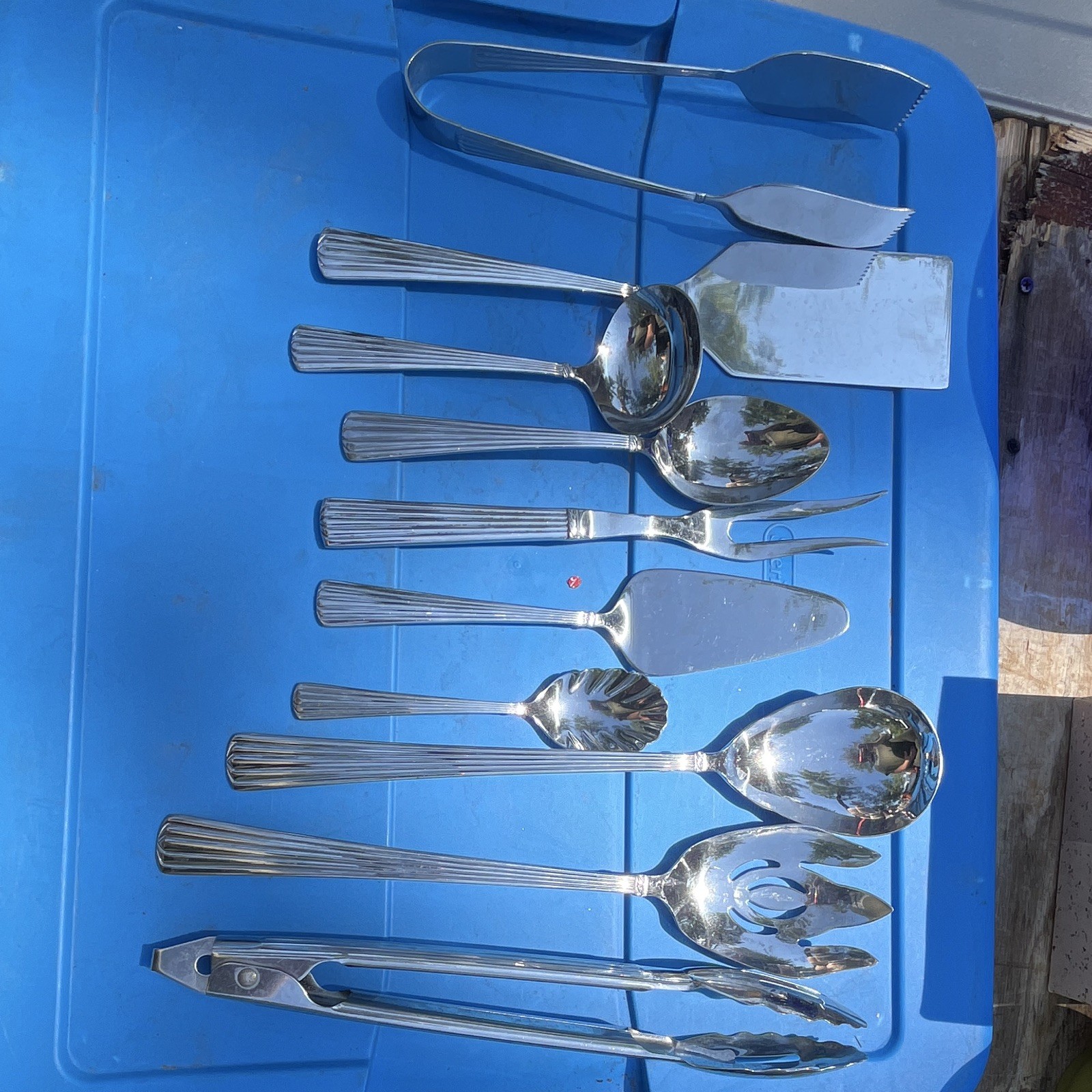 Reed & Barton 89pc Stainless Steel Flatware Set Service for 12 TRAY NOT INCLUDE