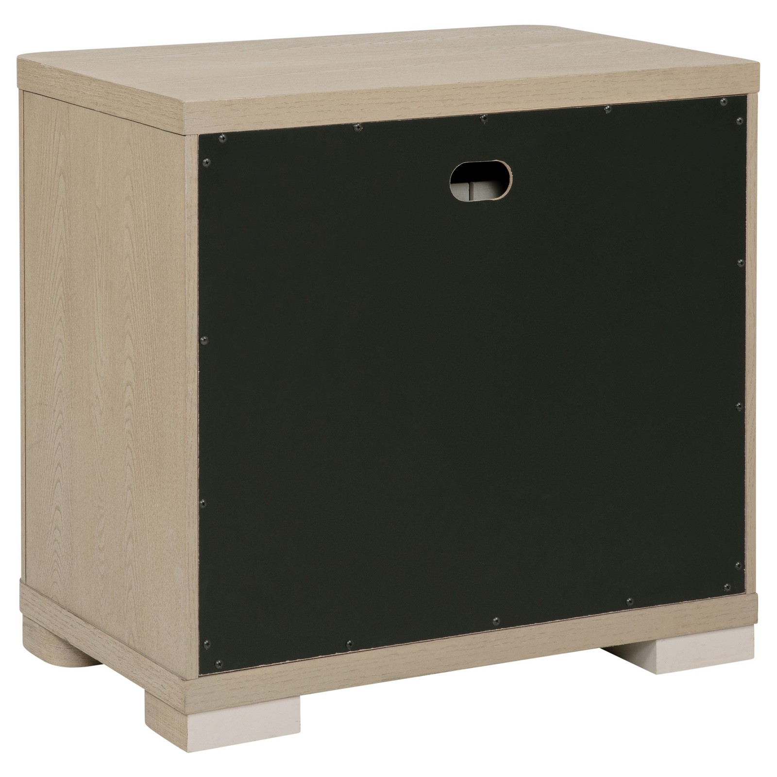 Light Elm 2-drawer Nightstand Bedside Table