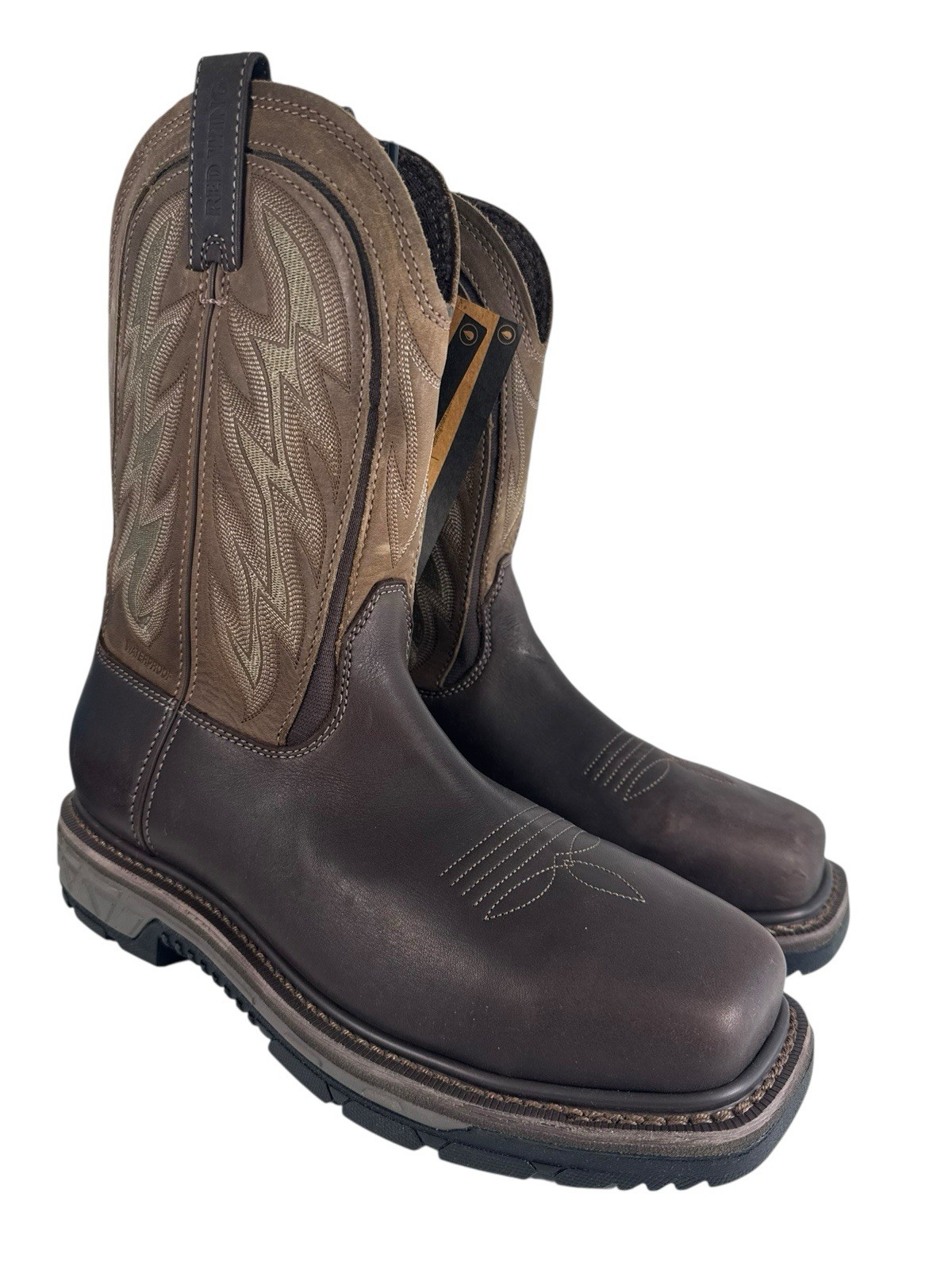 Red Wing 2Rio Flex Brown Leather Safety Steel Toe Men Size 9