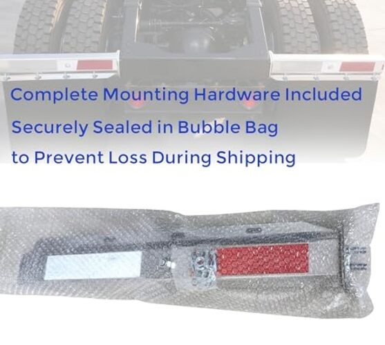 Straight Mud Flap Hangers for Semi Truck Mud Flaps Brackets 2 1/2" Bolt Spacing