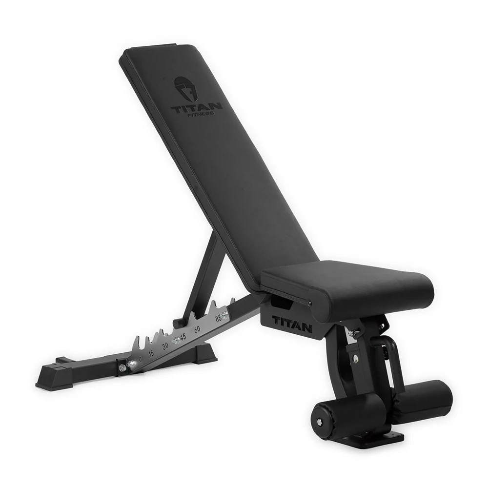 Titan Fitness Elite Series Adjustable FID Bench, Rated Up To 1000 LB, Black