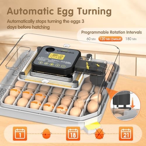 48 Egg Automatic Incubator for Chicken Duck Goose Quail Hatching