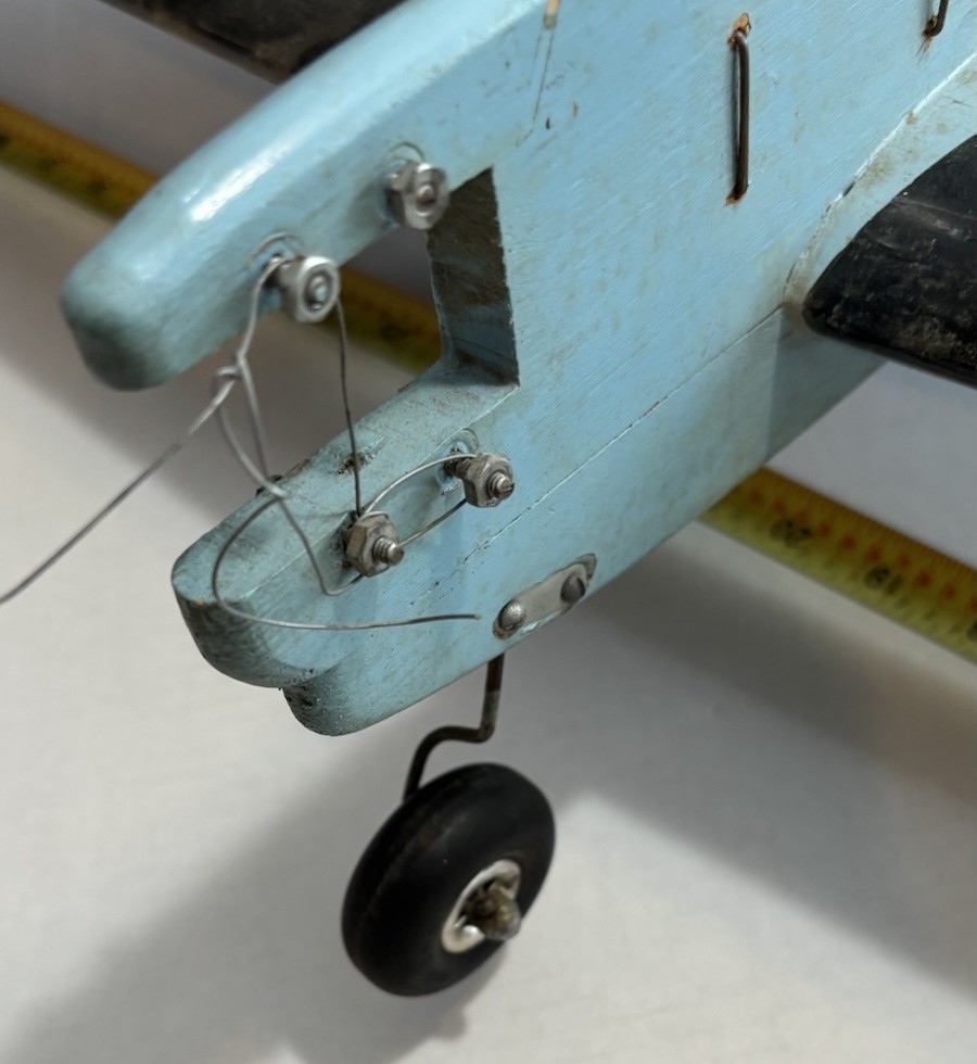 Vintage Tether Plane with Missing Motor. Untested but Elevators Seem To Work.