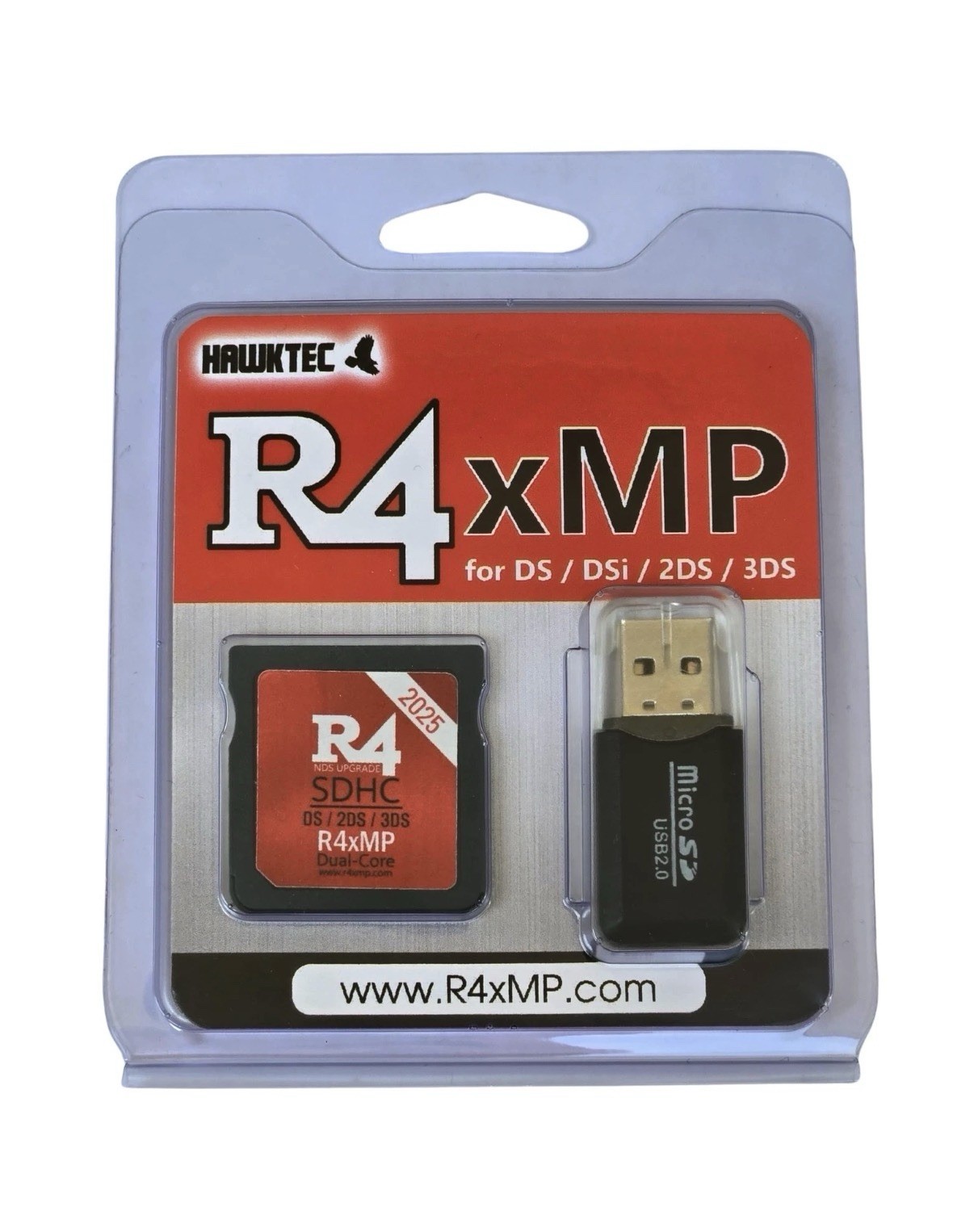 HawkTec R4 2025 R4xMP SDHC Dual Core Update Adapter Memory Card for NDS DS DS...