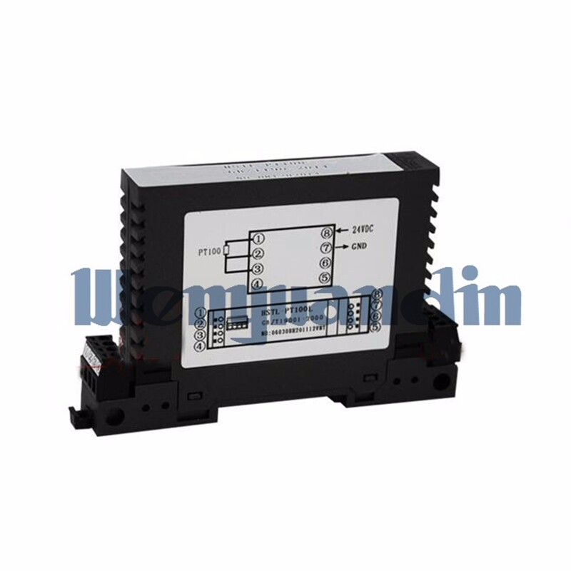 24VDC 4-20MA/0-5V/0-10V PT100 DIN Rail Temperature Transmitter Module Sensor